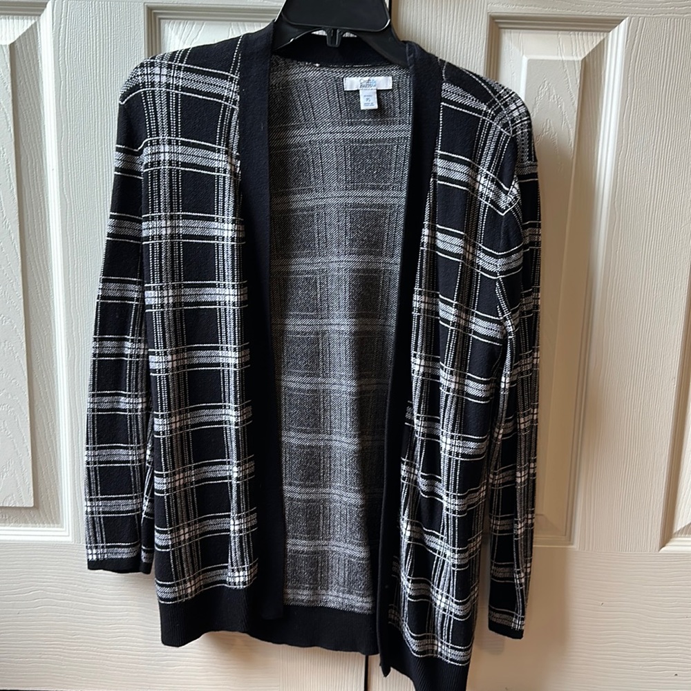 Black and white sweater